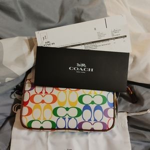 Authentic coach crossbody pride purse